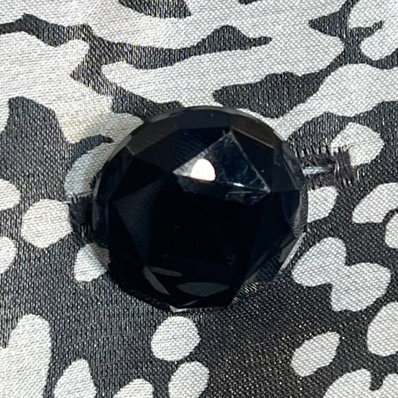 Victor Costa Silver Metallic Sheen Print Ruffled Suit Jacket - Picture 6 of 13